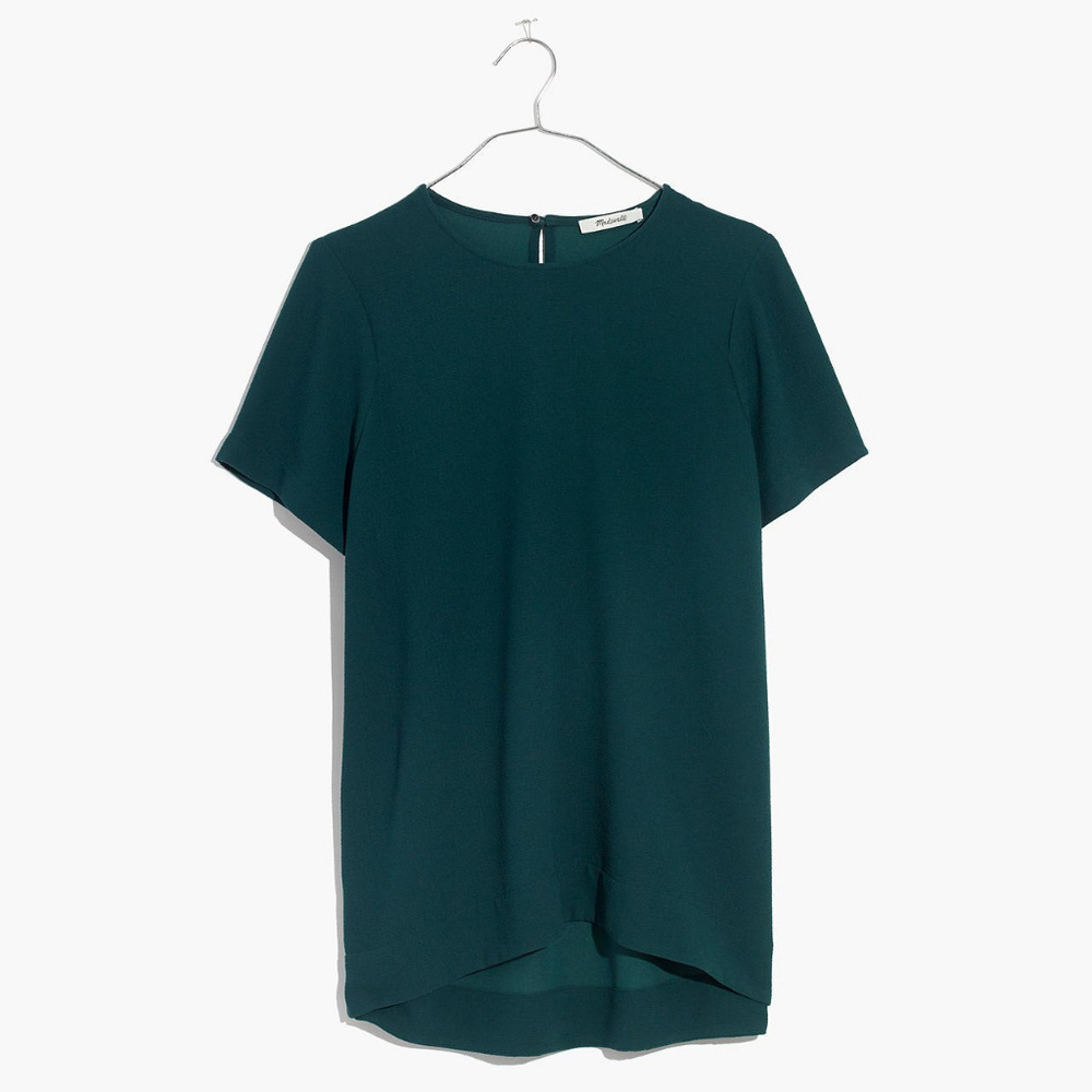 Madewell Dark Green Tailored Tee Large